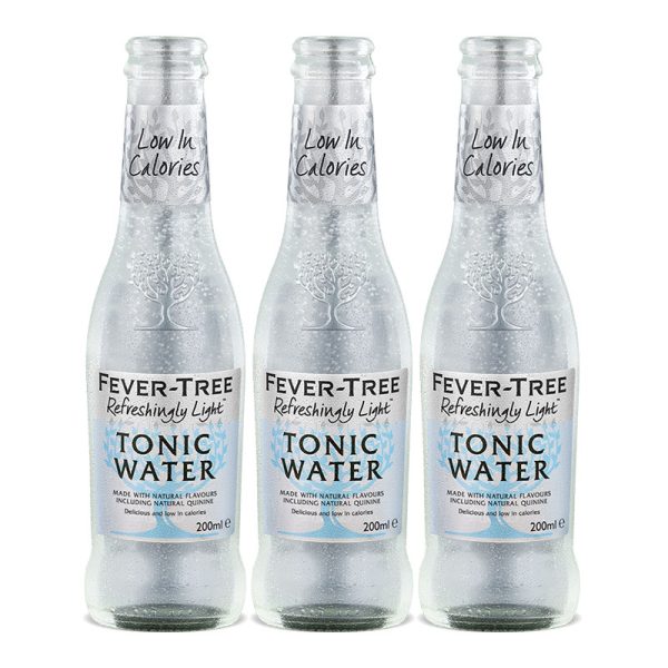 Fever Tree Light Indian Tonic Water - 3 x 200ml